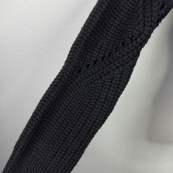 Sonia by Sonia Rykiel Chunky Knit Sweater Womens S Black Wool Minimalist Luxury - Picture 6 of 11